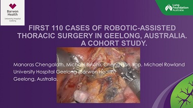 First 110 cases of robotic-assisted thoracic surgery in Geelong, Australia. A cohort study.