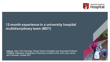 12-month experience of a private university hospital multi-disciplinary team (MDT)