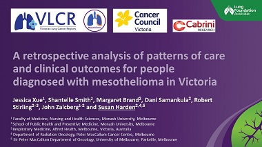 A retrospective analysis of patterns of care and clinical outcomes for people diagnosed with mesothelioma in Victoria