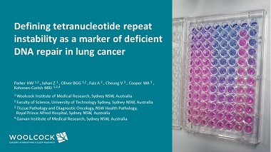 Defining tetranucleotide repeat instability as a marker of deficient DNA repair in lung cancer.