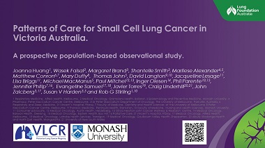 Patterns of care for Small Cell Lung Cancer in Victoria, Australia : An observational cohort study