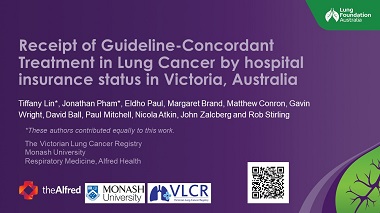 Receipt of Guideline-Concordant Treatment in Lung Cancer by hospital insurance status in Victoria, Australia: A population based, propensity matched observational study.