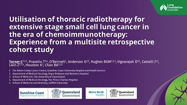 Utilisation of thoracic radiotherapy for extensive stage small cell lung cancer in the era of chemoimmunotherapy: Experience from a multisite retrospective cohort study