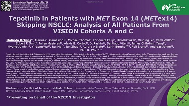 Tepotinib in patients with MET exon 14 (METex14) skipping NSCLC: Analysis of all patients from VISION Cohorts A and C